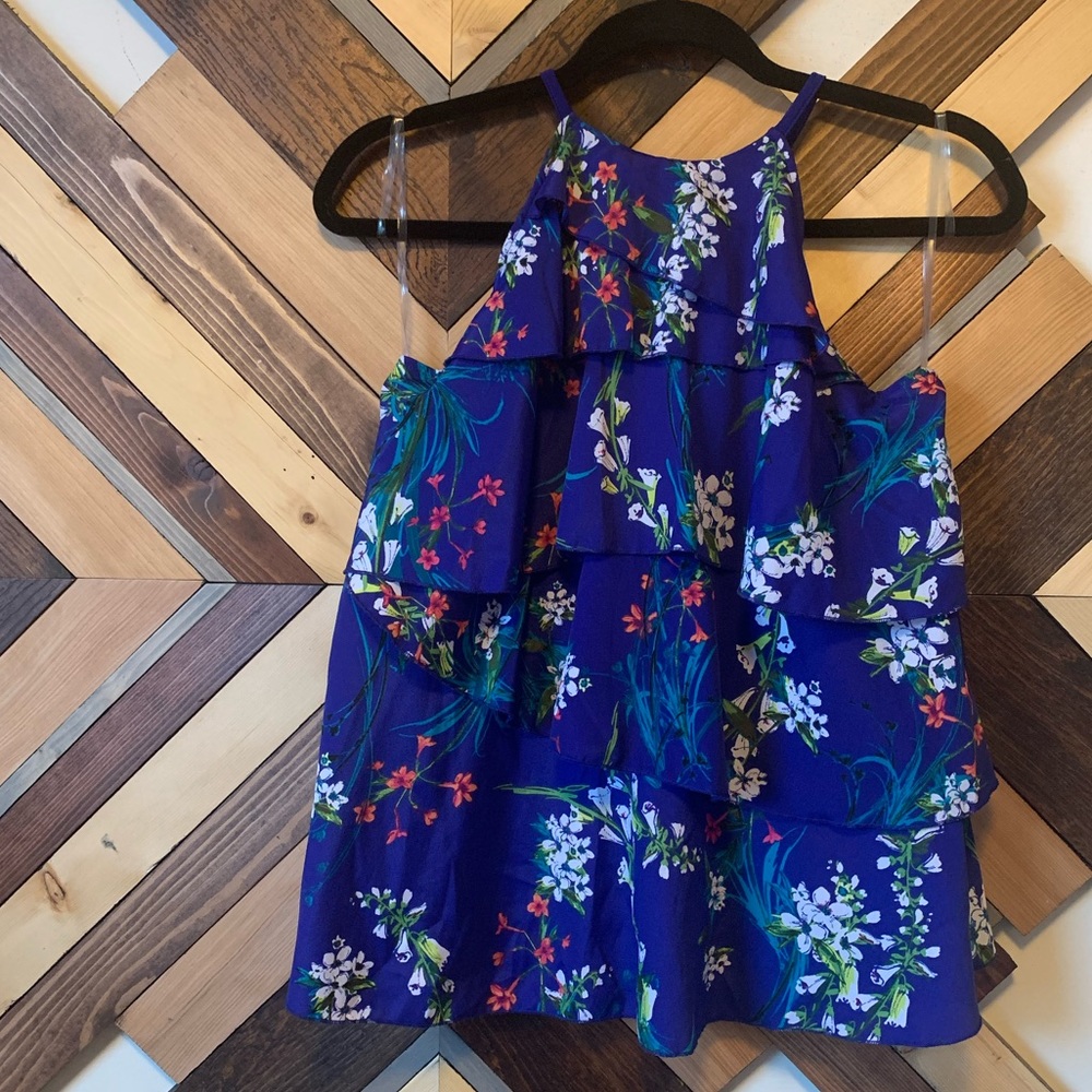 Worthington Petite Tiered Ruffle Tank Top
